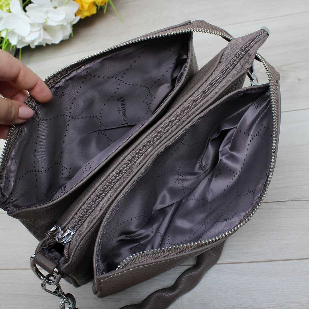 Містка модел крос-боді кольору Капучіно для подорожей