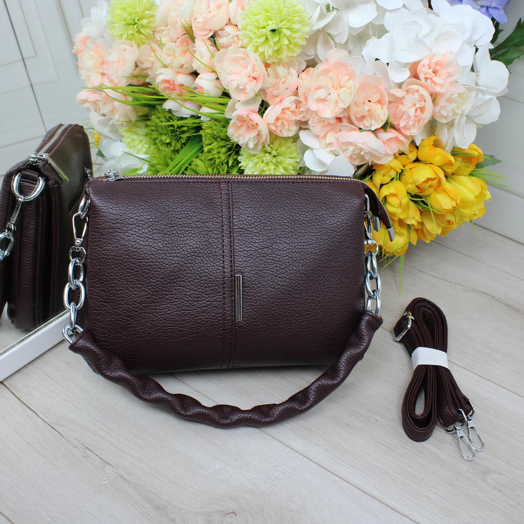 Вишукана сумка-аксесуар Бордо для вечірнього образу