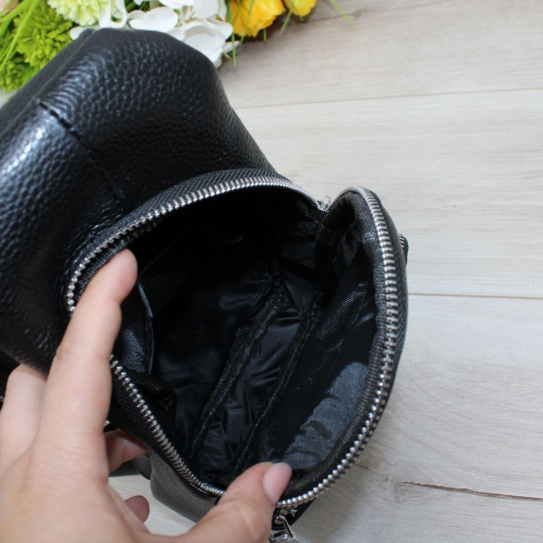 Чоловіча сумка через плече компактна для міста з натуральної шкіри