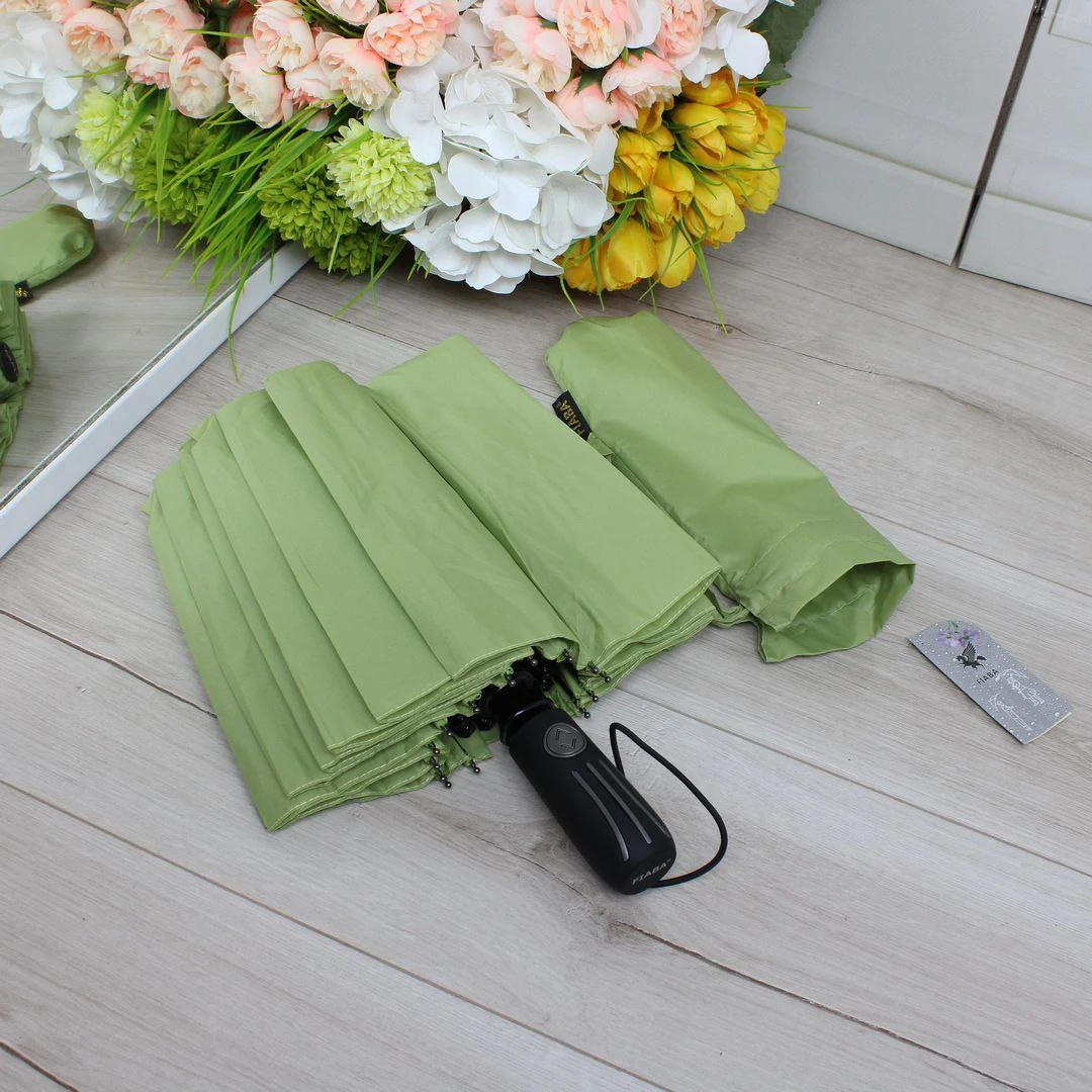 Парасолька фісташкова автоматична | Стильна та компактна для міста