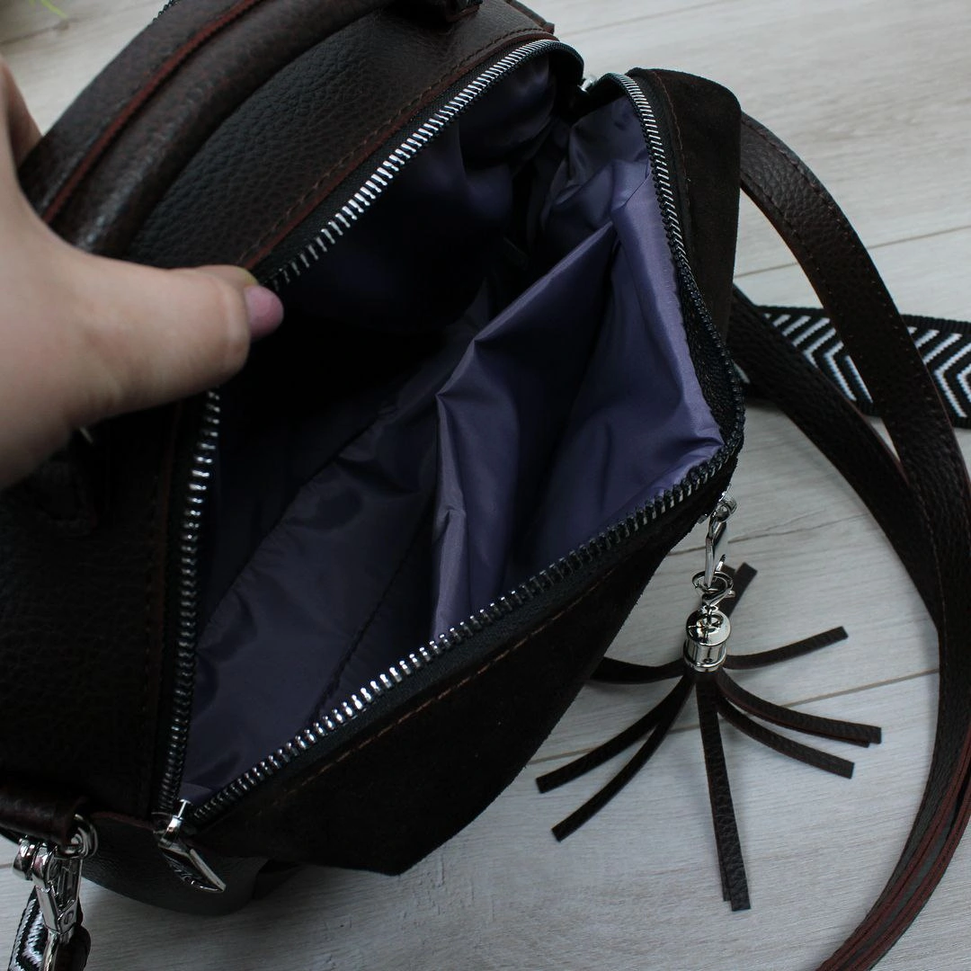 Жіноча сумка крос-боді з двома ременями для міста та подорожей