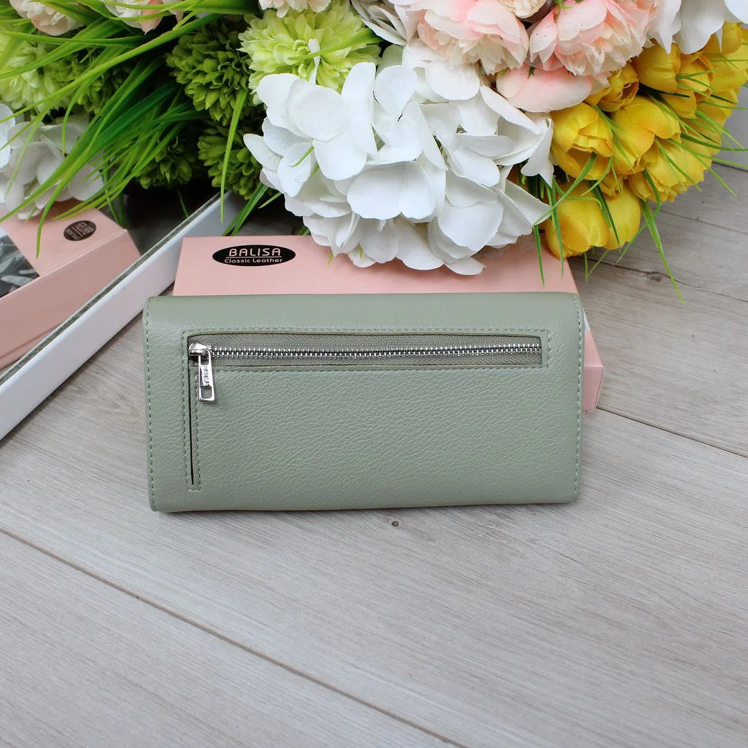 Жіночий гаманець фісташкового кольору