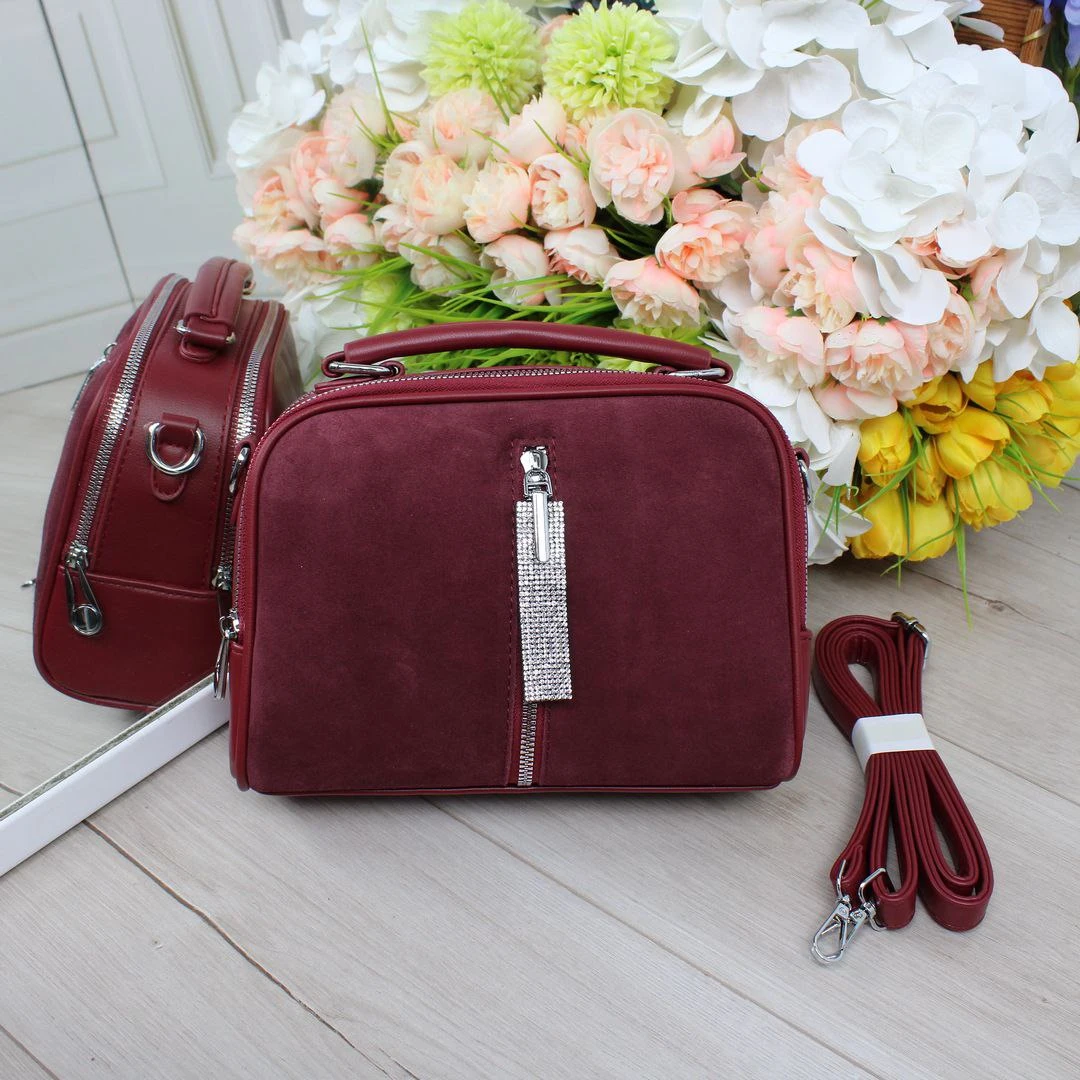 Червона елегантна сумка крос-боді 