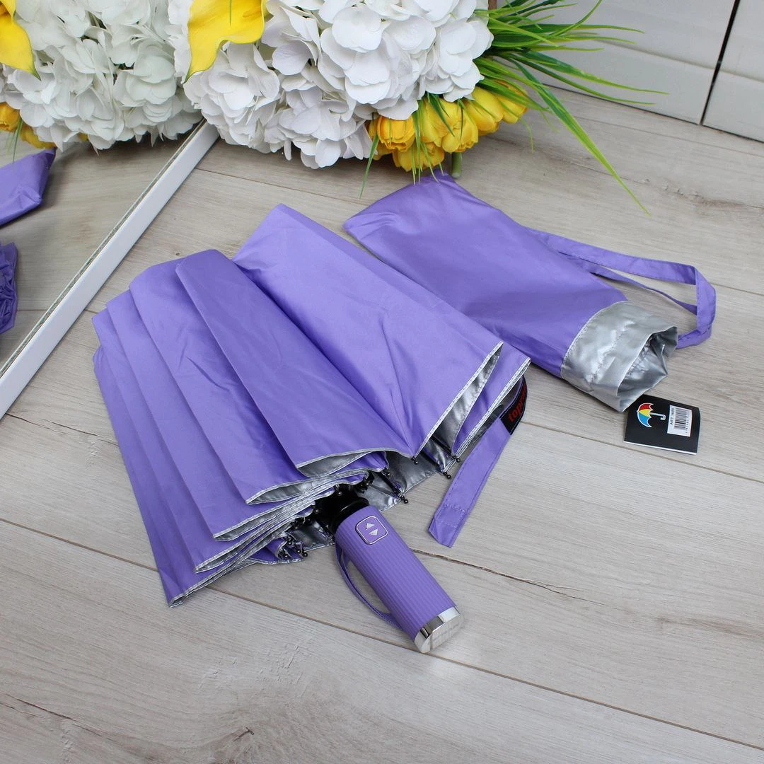 Жіноча парасолька автомат бузкова