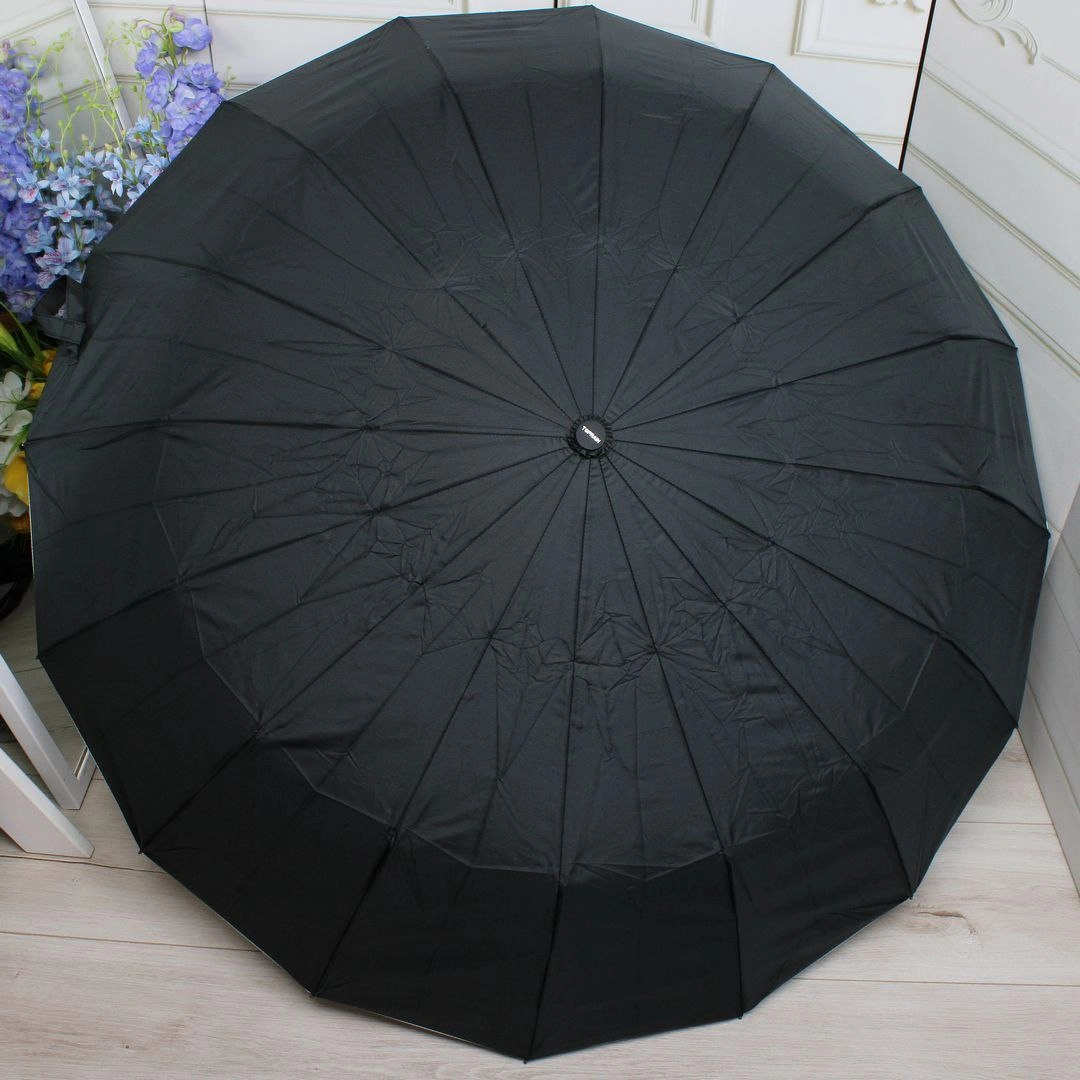 Жіноча парасолька автомат чорна 