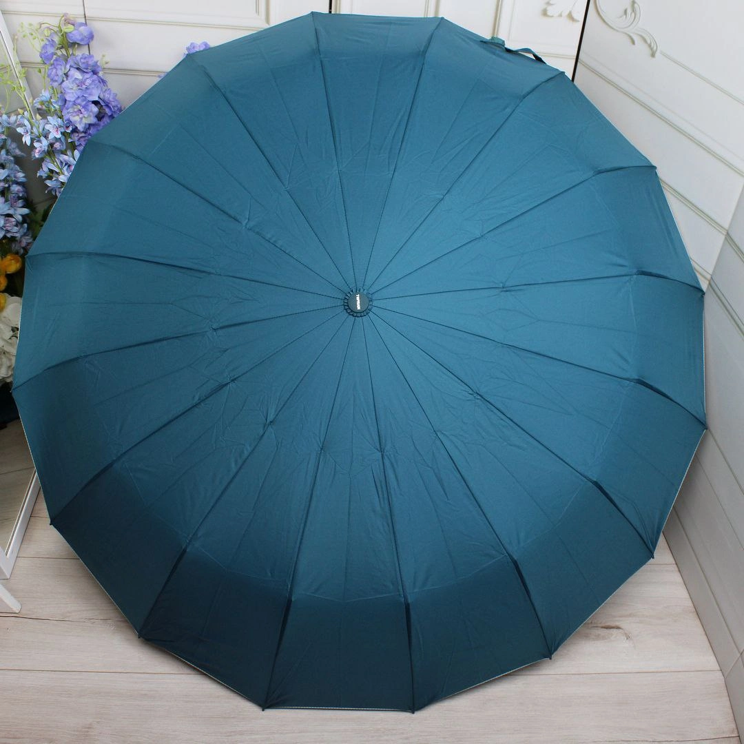 Жіноча парасолька автомат бірюзова 